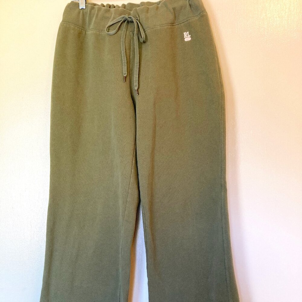 POLO JEANS Sweatpants - Size L - Sage Green Thick Cotton